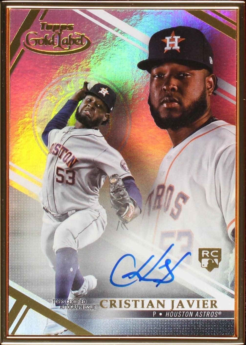 2021 Topps Gold Label - Cristian Javier #FA-CJ