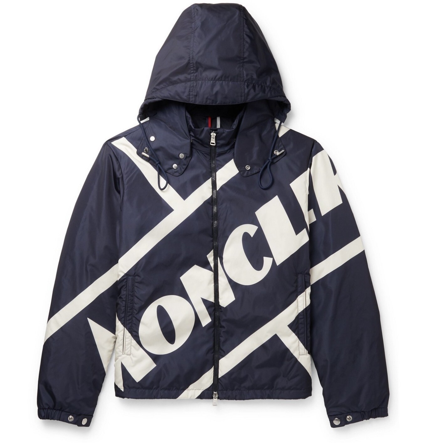 Pre-owned Moncler Bert Hooded Jacket Down Filled Large Size 4 In Blue