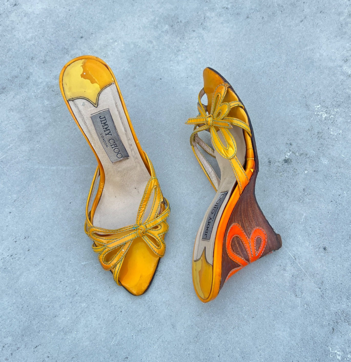 JIMMY CHOO ゴールド ハイヒール　25cm SKYE70DKX_0C3720_SIDE_vg388.jpg