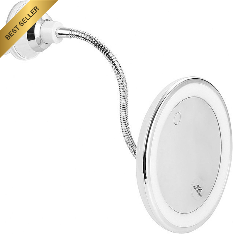 10X Magnifying Makeup Mirror, Vanity Mirror Makeup Mirror with LED Lights, 360°R