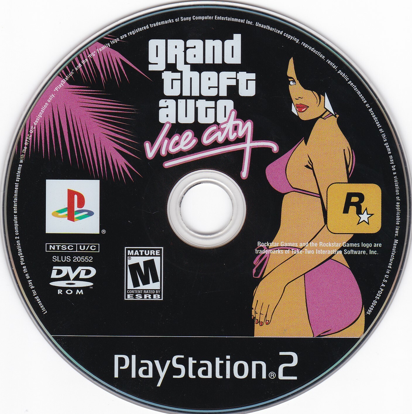 Grand Theft Auto: Vice City (Sony PlayStation 2) **DISC ONLY