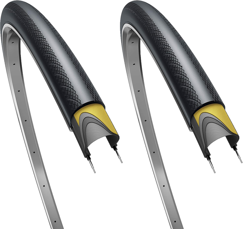Pair 700X28C Tire 28-622 Foldable 60TPI with 1Mm Antipuncture Protection for Cyc
