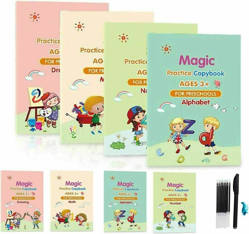 Magic Practice Copybook for Kids Children Handwriting Reusable Calligraphy Book