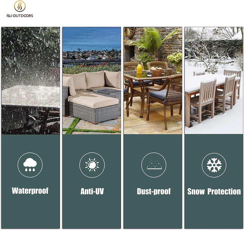 Patio Table Cover Medium Outdoor Table Cover 74X44X27.5 Inch Eco-Friendly Fabric