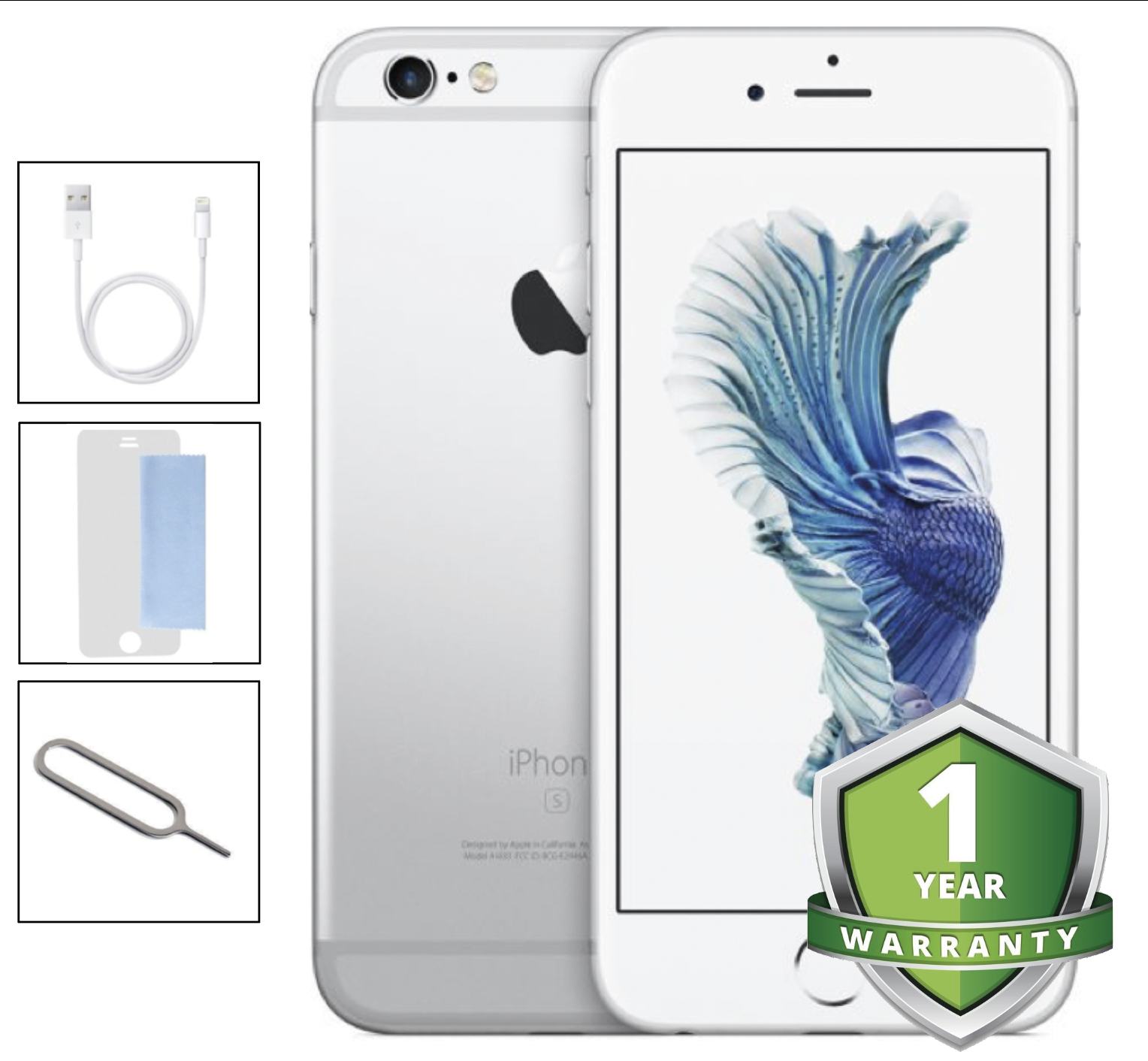 Apple iPhone 6 Plus - 128GB Silver - (With Vodafone) Good