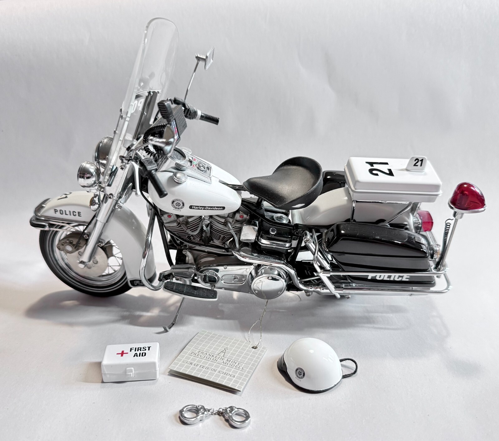 フランクリンミント　ハーレー　POLICE Franklin Mint Harley Davidson 1976 Electra Glide Police