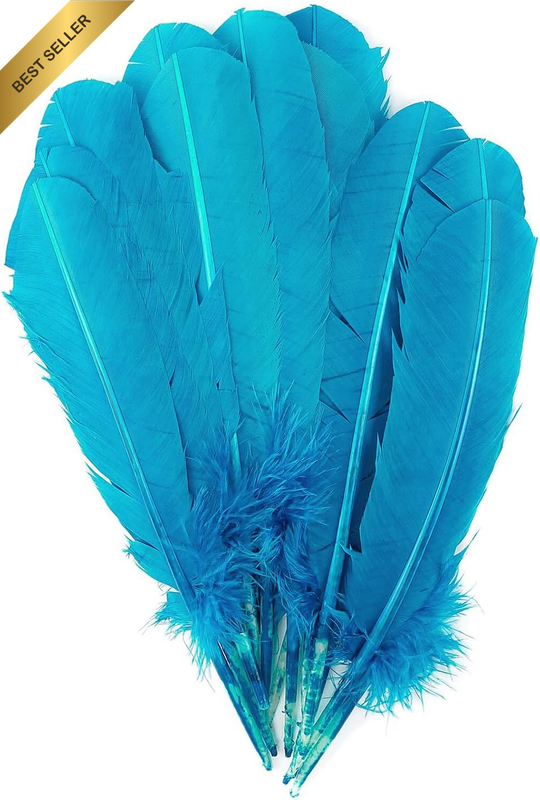 Feathers for Crafting Natural Large Turkey Feathers 24Pcs 10-12 Inches Bulk Craf