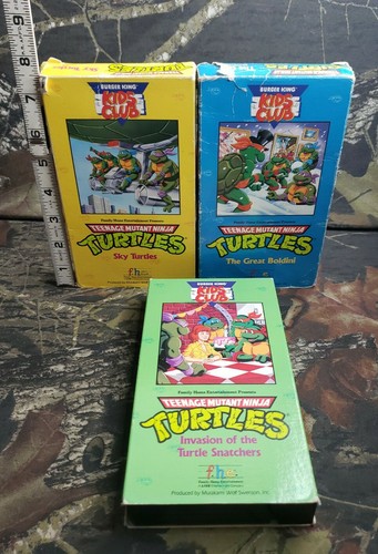 Vtg 3 Kids Club Tmnt VHS Cassette Tapes DT | eBay