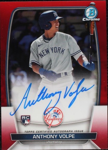 PSA 10 ANTHONY VOLPE 1st 2020 Bowman Chrome Yankees Rookie