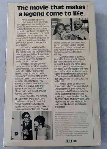 Superman The Movie Betamax Version