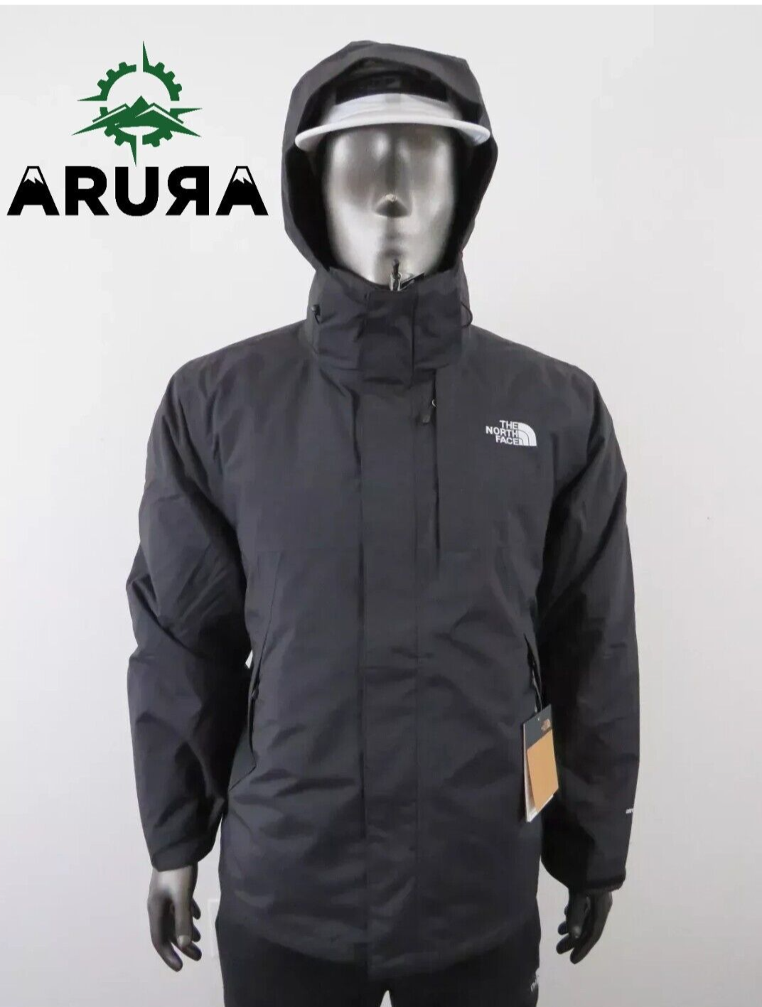 Mens The North Face Monte Bre (Lonepeak) 3 in 1 Tri Climate Hooded Jacket Black Mens The North Face Monte Bre (Lonepeak) 3 in 1 Tri Climate Hooded Jacket Black