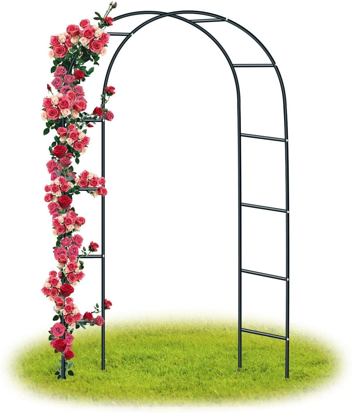 Metal Negro Al Aire Libre Jardín Arco Plantas Enredaderas de Jardín