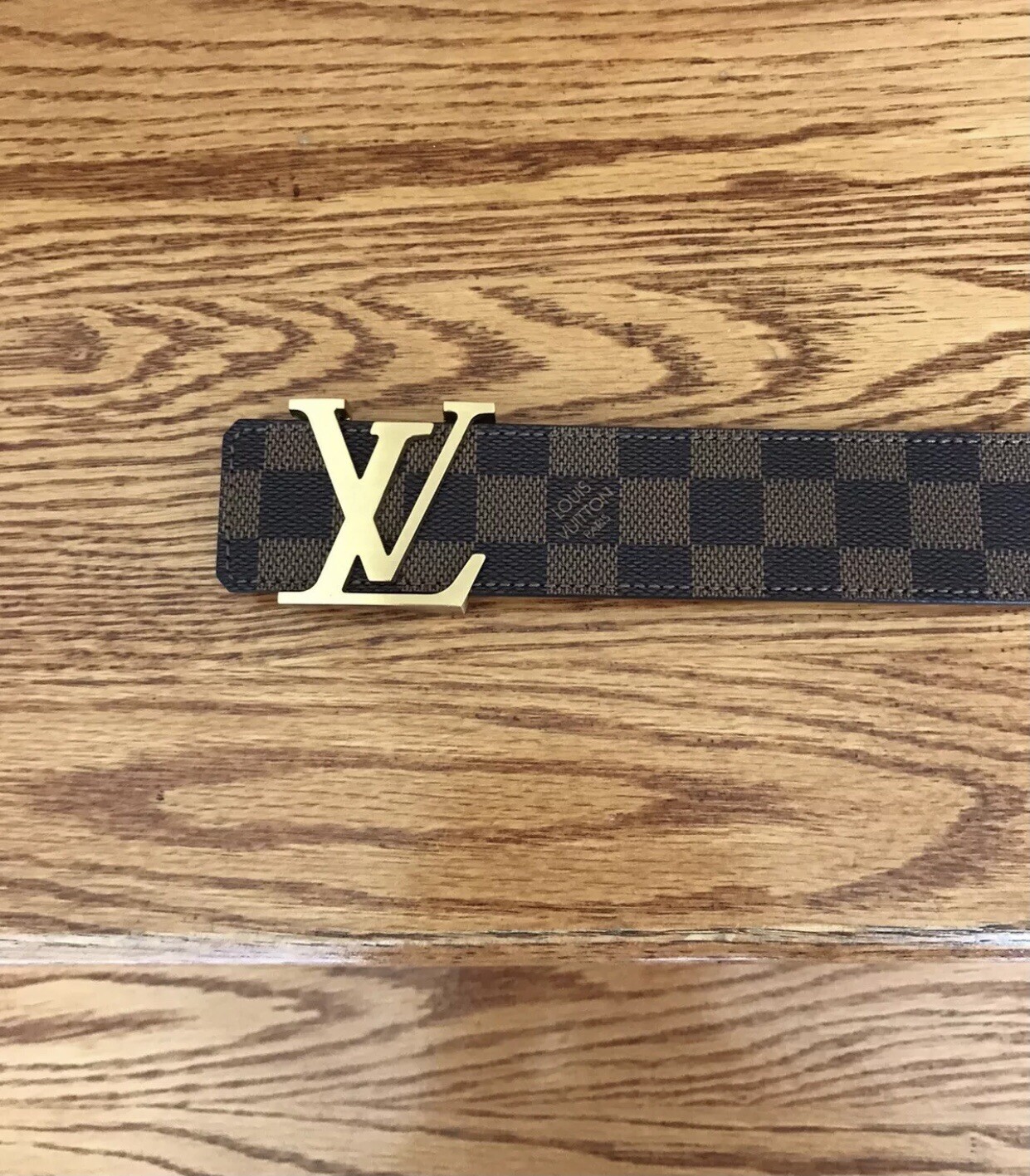 Authentic Louis Vuitton Brown Damier Belt 