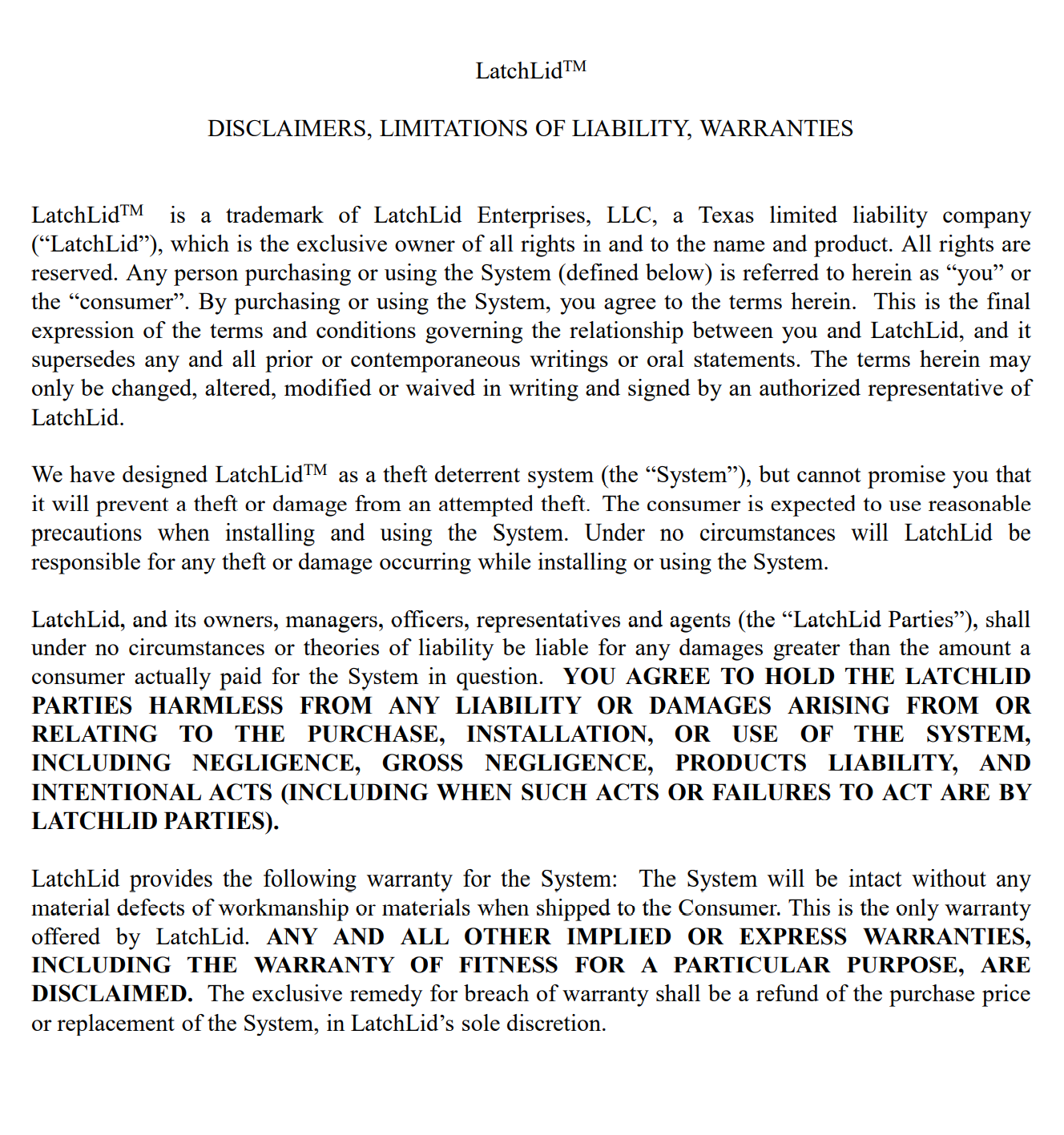 LatchLid Tail Light Theft Deterrent 2017-23 Ford Super Duty Pickup - Powdercoat