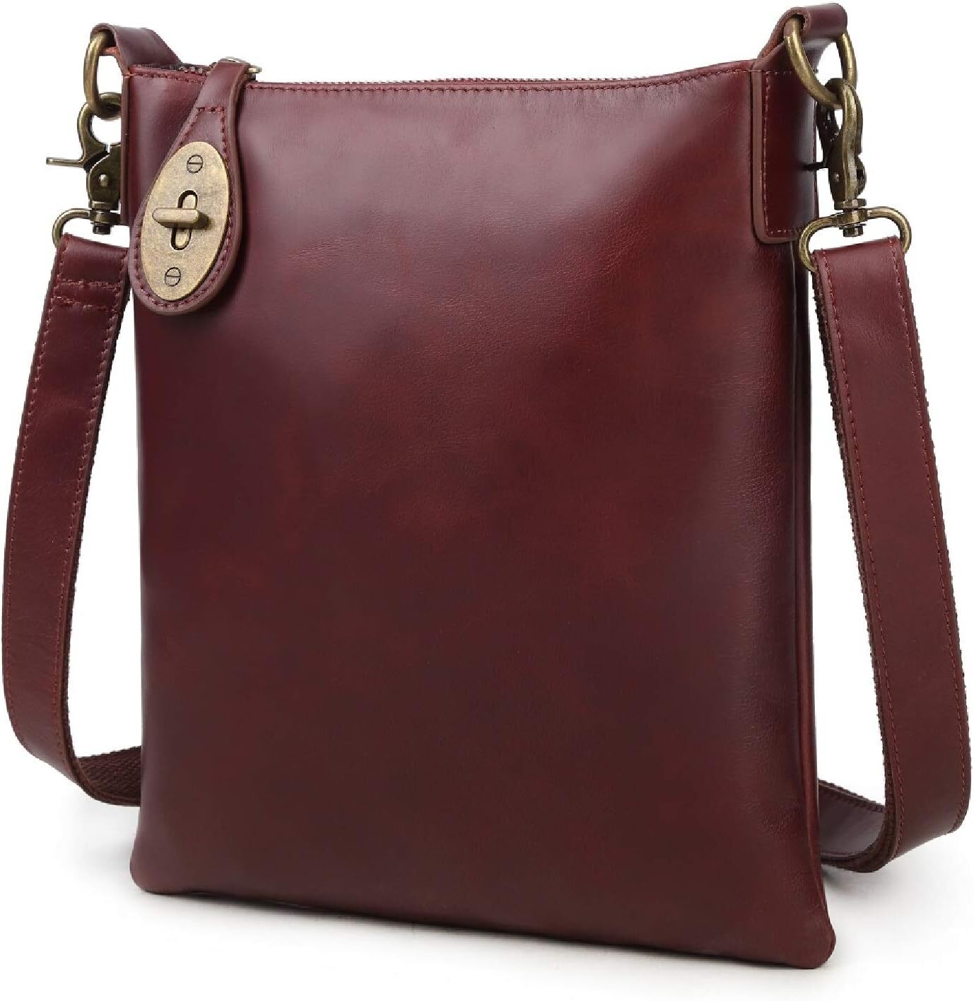 カリナグラフィーレザー ビジネスバッグ ブラウン　Kimura handmade KIMURA HANDMADE Genuine Leather Men's Shoulder Bag Brand