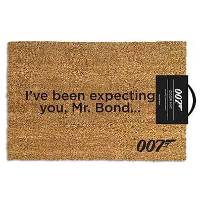 007 JAMES BOND I'VE BEEN EXPECTING YOU OFFICIAL DOORMAT 60 X 40 CM COIR PVC BACK