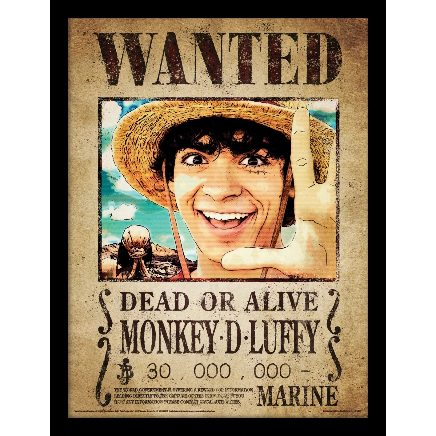 One Piece Live Action - Luffy Wanted Poster - Official 30 x One Piece Live Action - Luffy Wanted Poster - Official 30 x