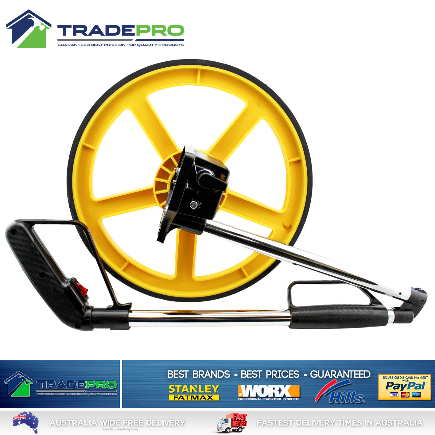 Measuring Wheel 10KM PRO Medalist 318mm Distance Night Light Carry Bag