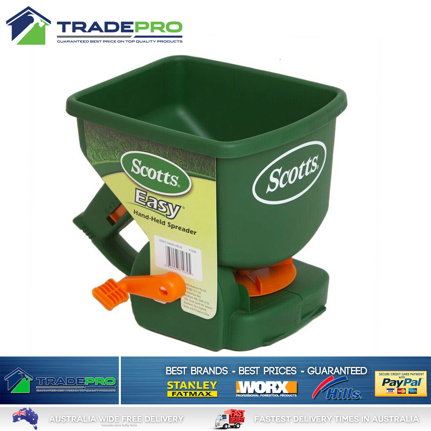 Scotts Fertilizer Spreader Lawn Seed Builder Handy Green Manual Hand Held Seeder 32247711333 eBay