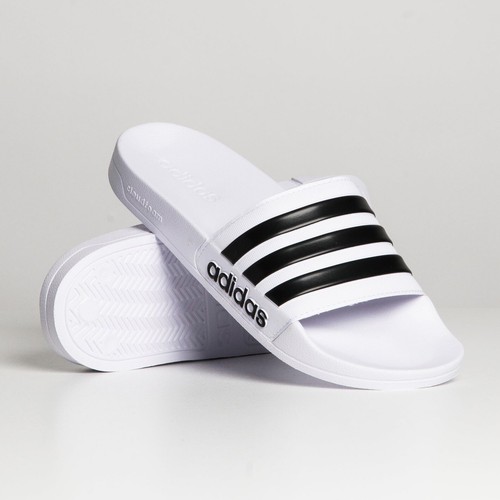 Мужские белые водонепроницаемые шлепанцы Adidas Originals Adilette #921