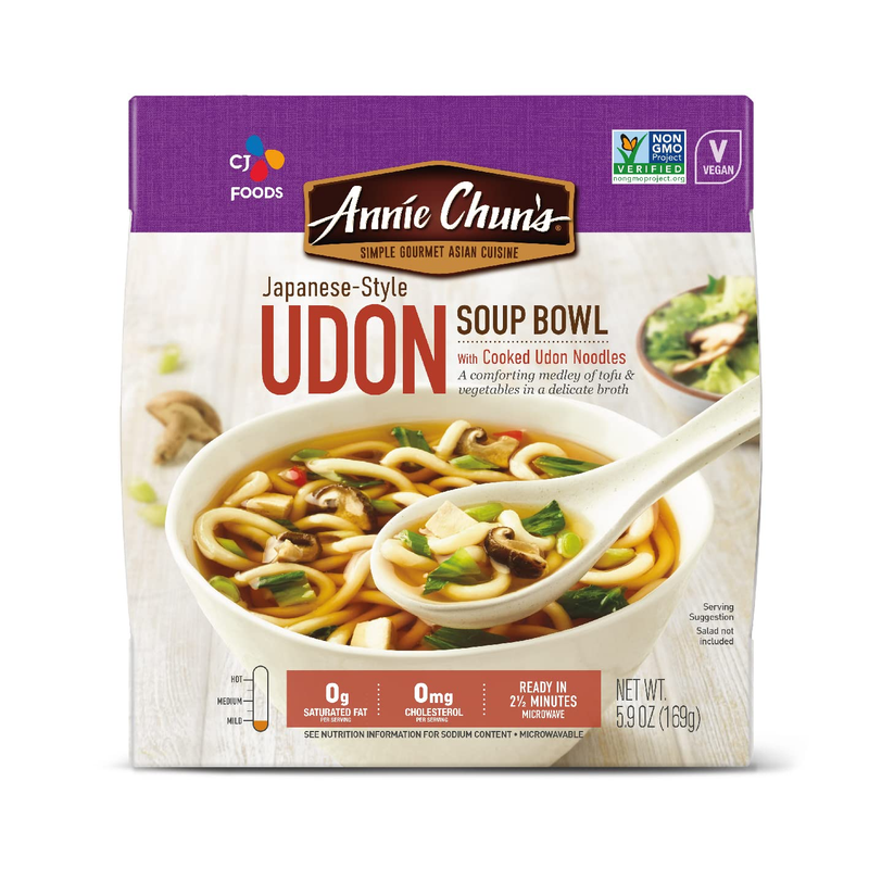 - Noodle Soup Bowl, Japanese-Style Udon, Instant & Microwavable Chewy Noodles, V