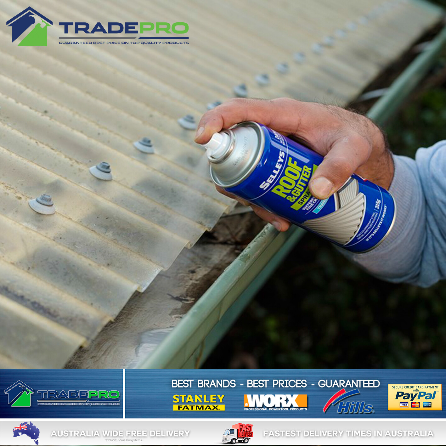 Selleys® Roof & Gutter Spray Seal 315g Silicone Sealant Water Sealer Caravan 9300697127310 eBay