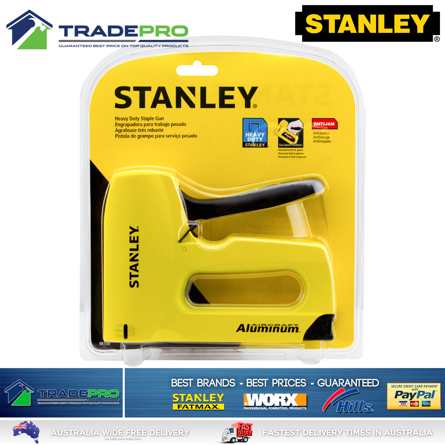 Staple Gun Stanley® Sharpshooter PRO Aircraft Aluminium Heavy Duty