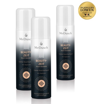 MeDusch Duschschaum Beauty Duschgel Avocadoöl & Hyaluronsäure Shower Gel 3er Set