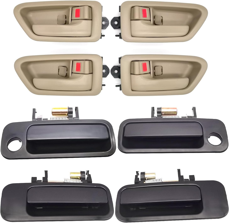 8Pcs Exterior & Interior Door Handles Toyota Camry 1997 1998 1999 2000 2001,