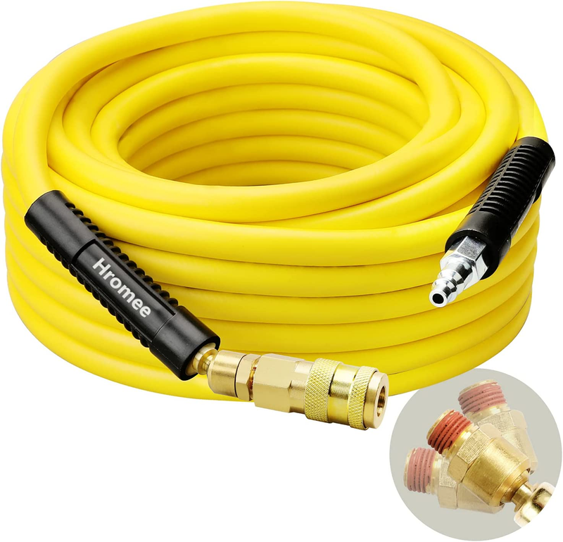 Hose Hybrid Rubber Pvc Swivel End Connector Quick Yellow New