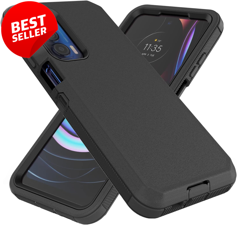 Motorola Edge 2021 5G UW Rugged Case Dustproof Shockproof Black - US