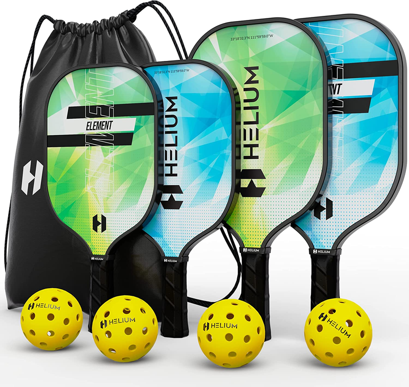 Element Pickleball Family 4Pack 2 Child-Size & 2 Adult-Size 