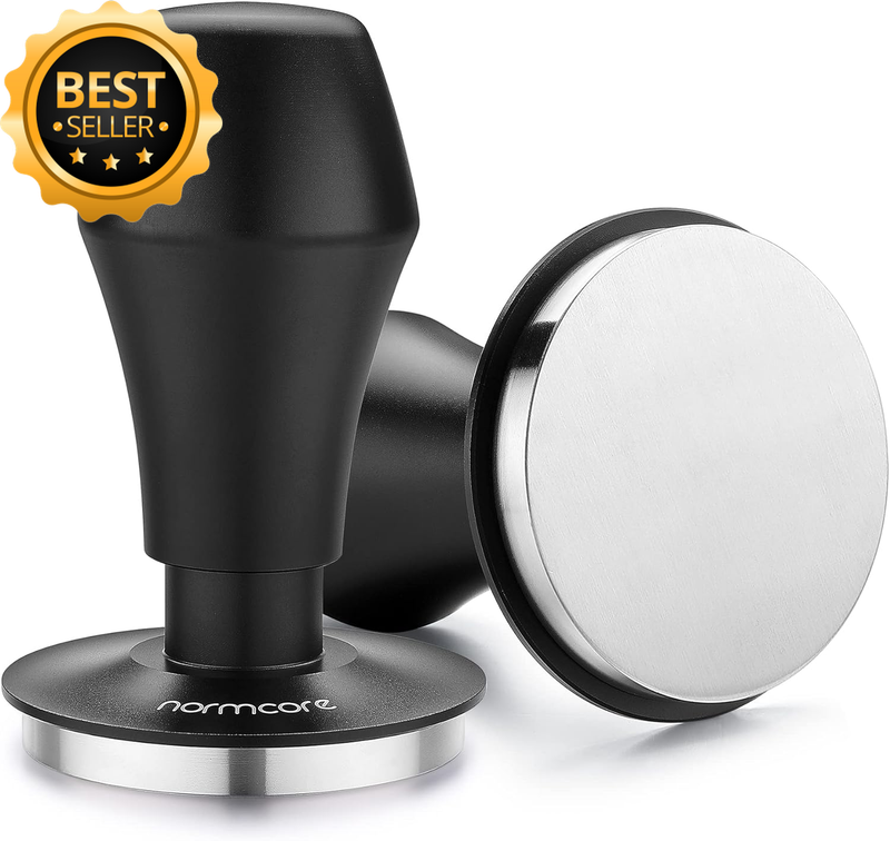 58.5Mm Coffee Tamper V4 - Spring-Loaded Tamper with 15Lb / 25Lb / 30Lbs Replacem