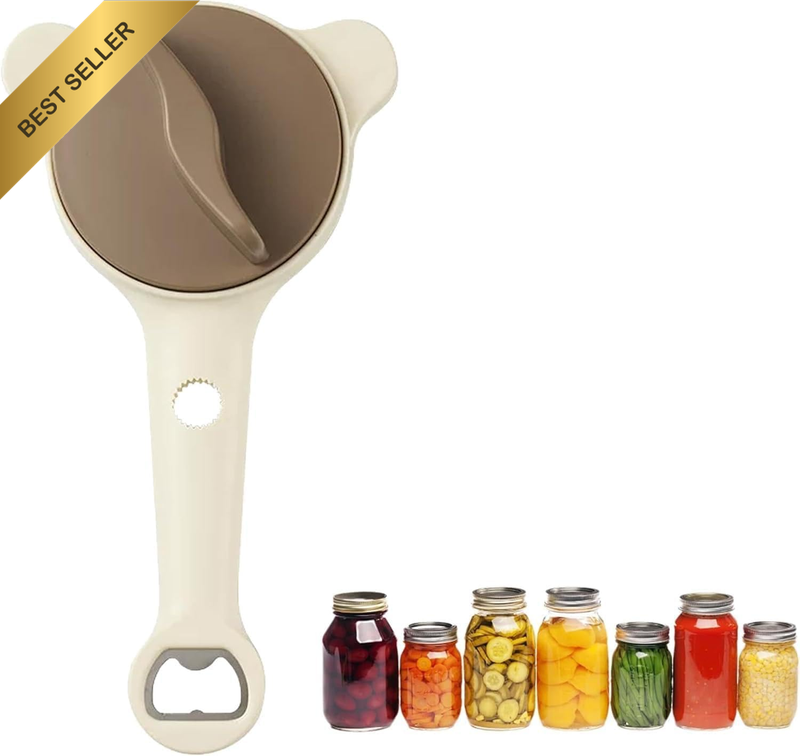2026 New 4-In-1 Adjustable Jar Opener, Multi Function Bottle Can Lid Opener Easy