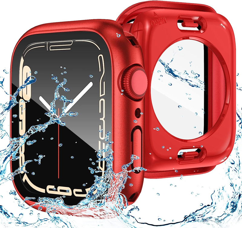 Goton Waterproof Case Apple Watch Series 9/8/7 41mm Red