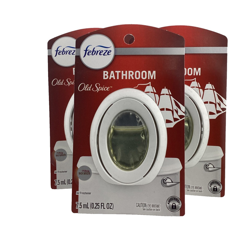 Small Spaces Air Freshener Bathroom Old Spice (Pack of 3)