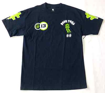 BEEN TRILL MALLRATZ SHIRT Size Medium M Hashtag # 13 Navy Blue Worldwide >NEW
