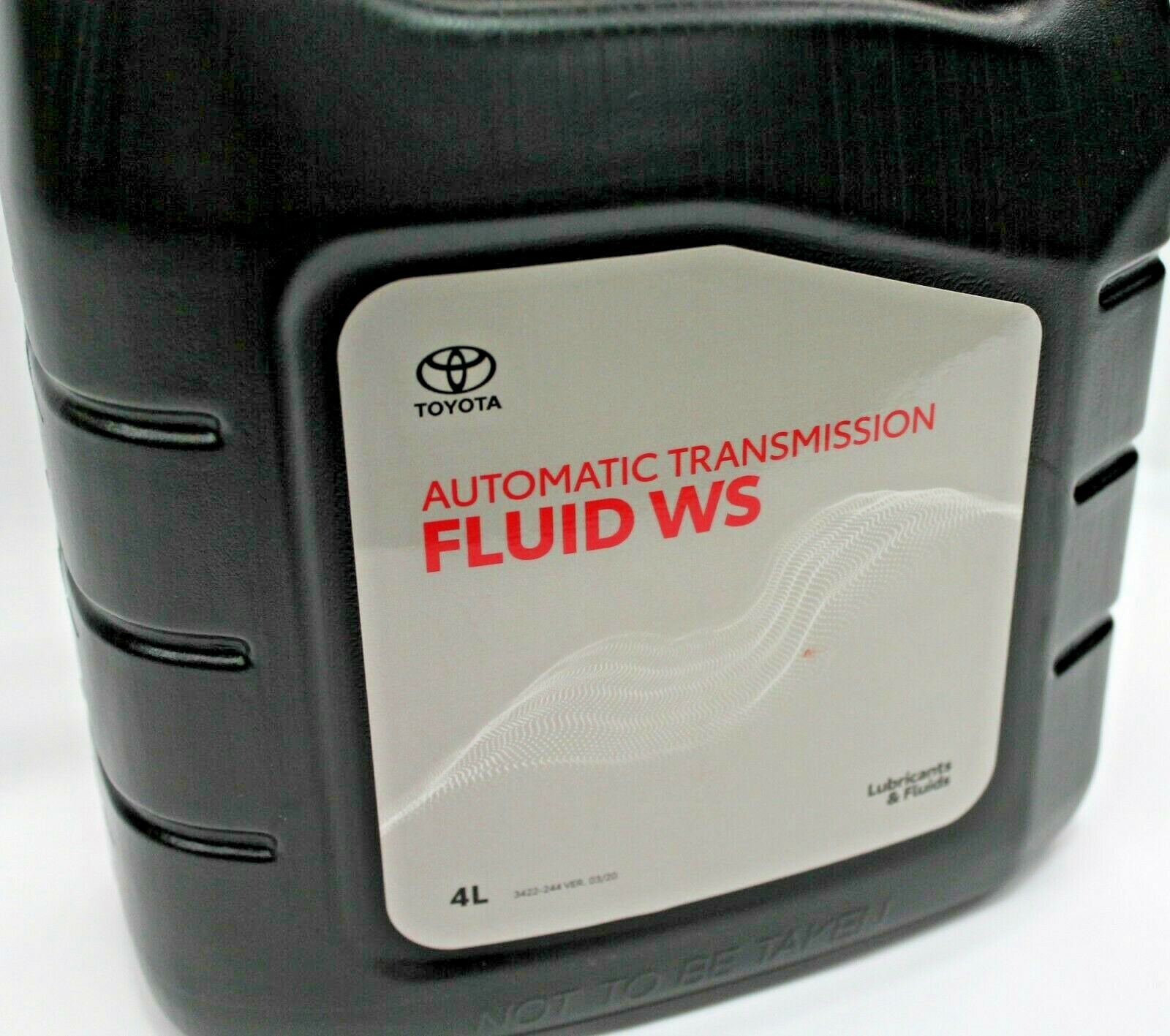 TOYOTA AUTO TRANSMISSION FLUID WS TYPE ATF NEW GENUINE 4L BOTTLE eBay
