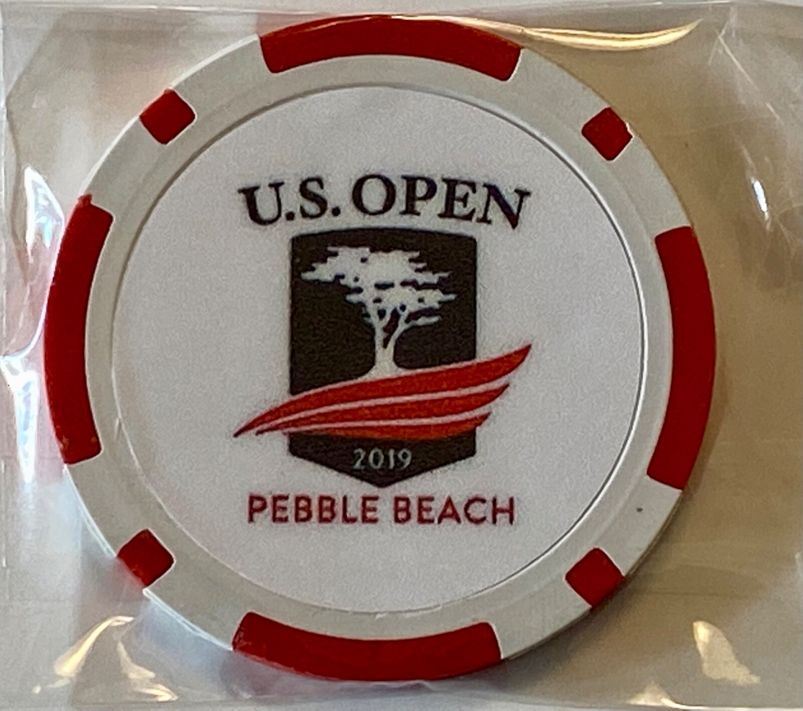 U.S. OPEN - 2019 - Pebble Beach - Clay Poker Chip -Golf Ball