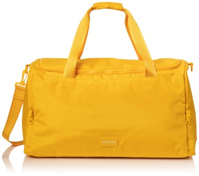 Vera Bradley Women's Recycled Lighten Up Reactive Travel Duffle Bag Goldenrod...
