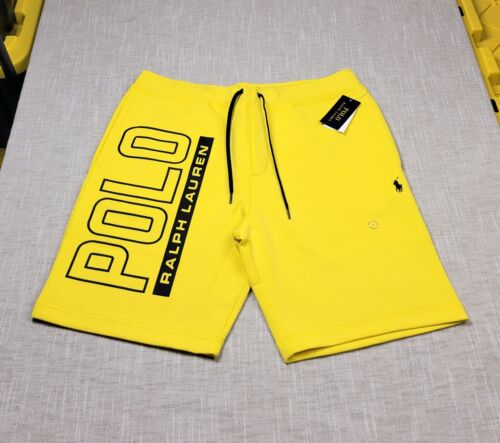POLO Ralph Lauren Shorts Large Mens Yellow Black Polo Logo POLO Ralph Lauren Shorts Large Mens Yellow Black Polo Logo