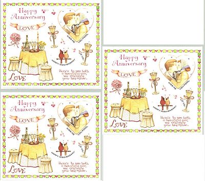 Susan Branch ANNIVERSARY LOVE Scrapbook Stickers 3 Sheets