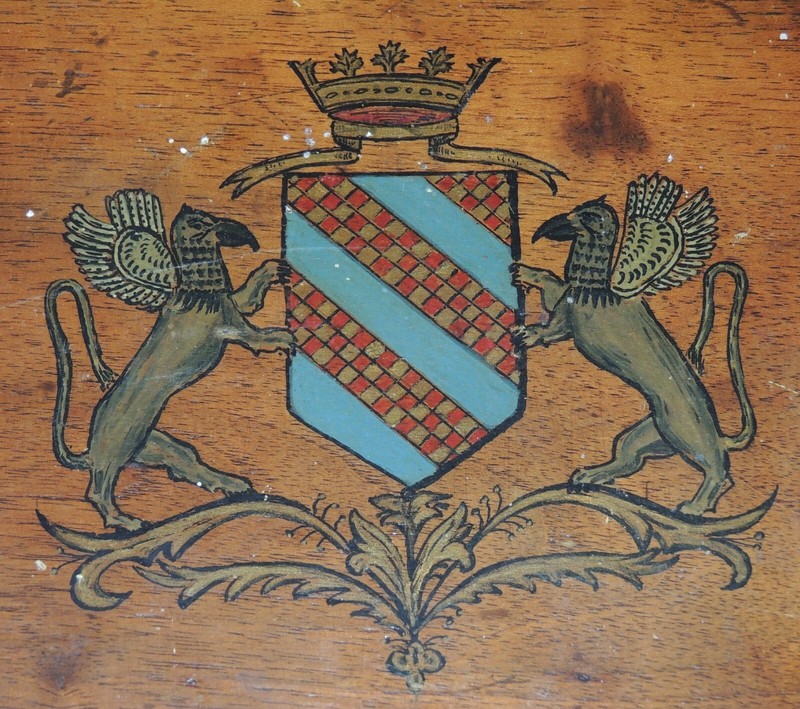 HÃRaldisme Blason Peint - A Associer Ã  La Commune De Verton (??) Pas-De-Calais