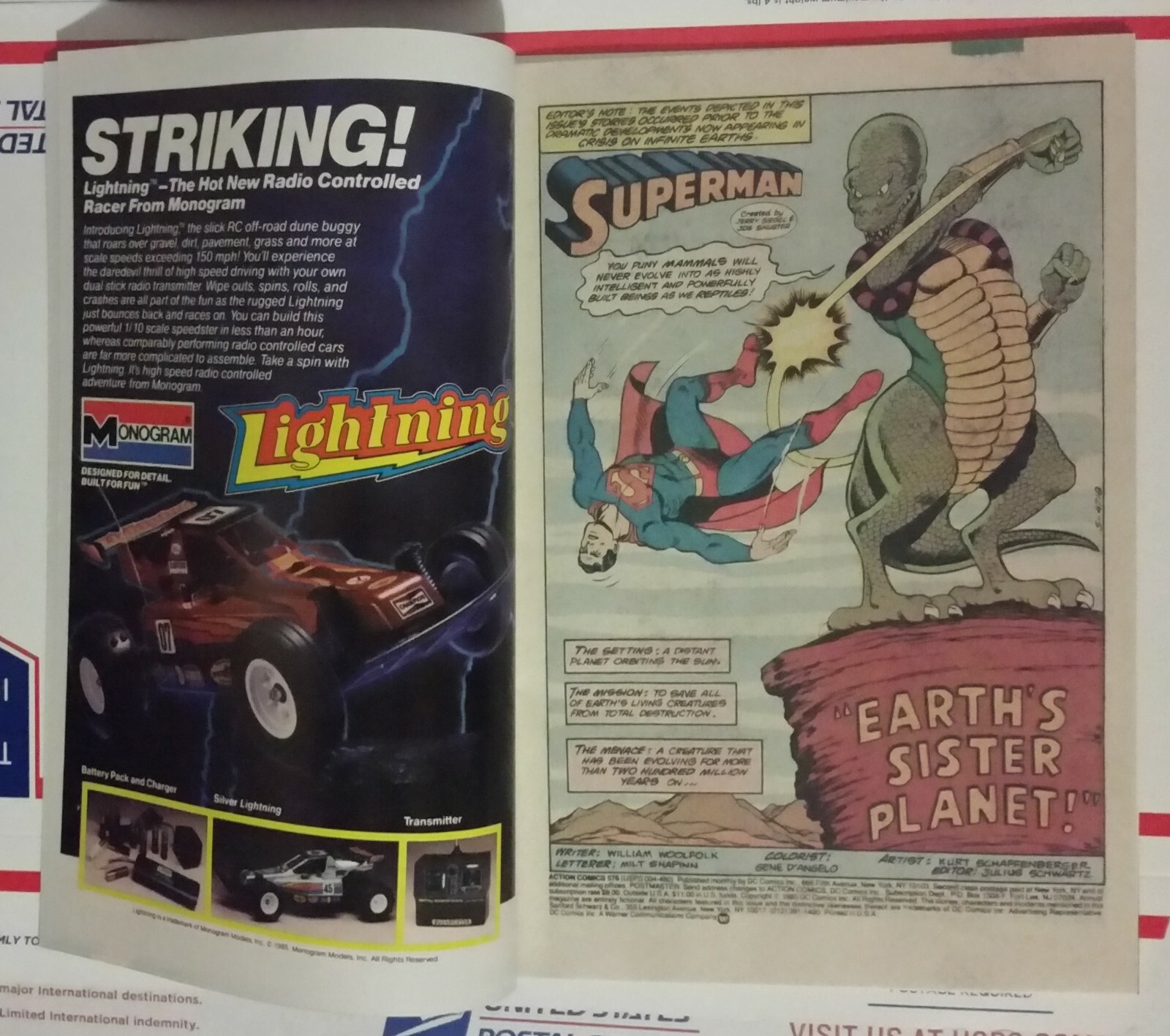 Action Comics #576 Rare Double Cover Error Comic VHTF High Grade Uncirculated DC