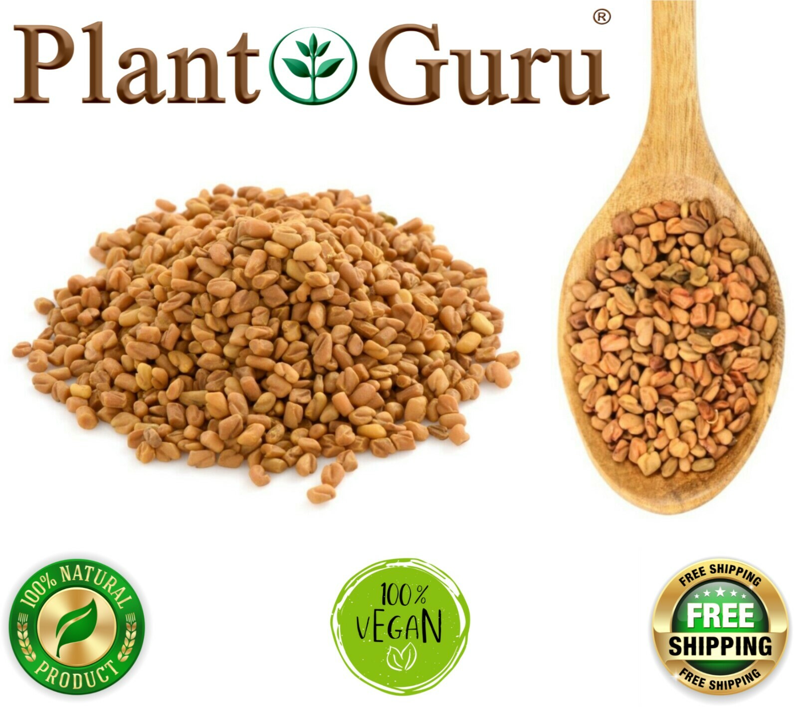 Fenugreek Seeds Whole 2.5 lbs. Jar Bulk Trigonella Foenum Graecum Methi Seed  