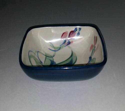 SIGNED GAIL PITTMAN SQUARE GRAPEVINE BOWL / CONDIMENT DISH / MISCELLANEOUS