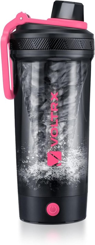 Electric Airtight Shaker Bottle Protein Mixer Cup Meal Replacement BPA Free 24oz