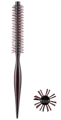 Small Mini Round Hair Brush Nylon Bristles Short Hair Blow Drying