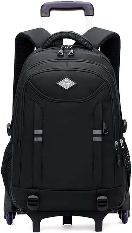 For Boys 18in Black Trolley Bags Wheeled Bag Kids' Carry-ons