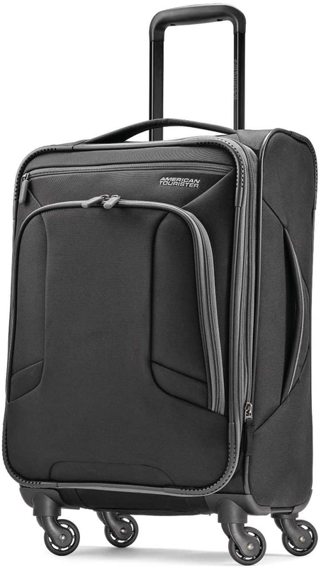 With Spinner Wheels, Black/grey, Carry-on 21-